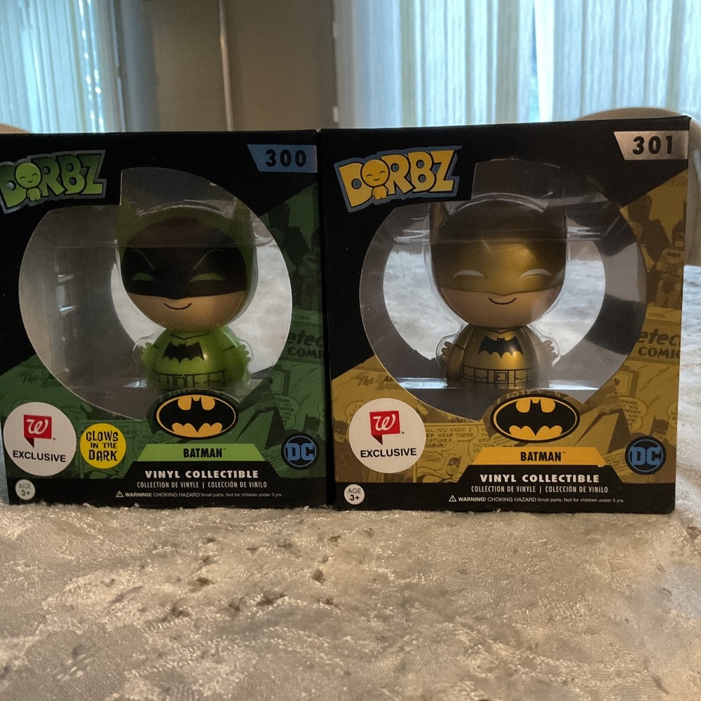 Funko Dorbz Batman Vinyl Collectibles #300 and #301